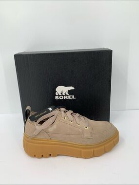 Sorel Caribou X sneaker tan suede leather Waterproof chunky platform new 10